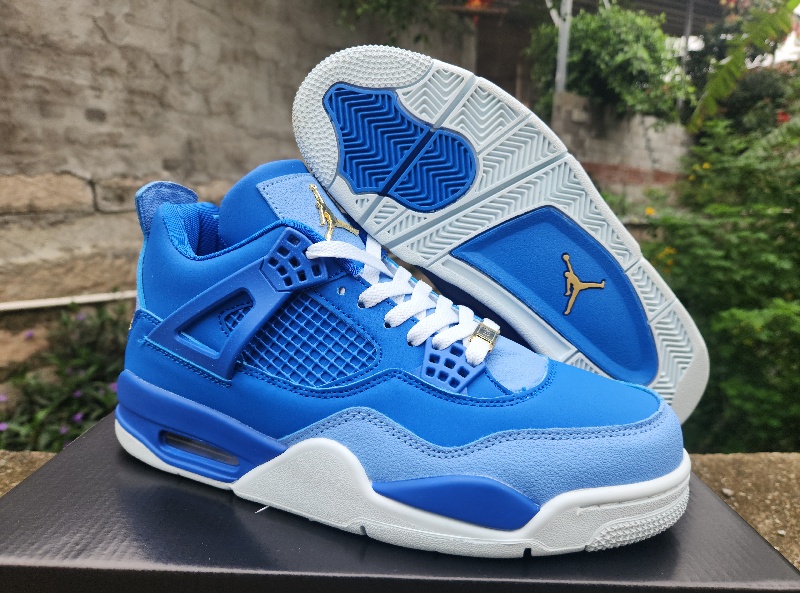 Men's Hot Sale Running weapon Air Jordan 4 Royal Blue Shoes 0238